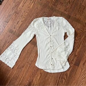 Free people bell sleeve shirt